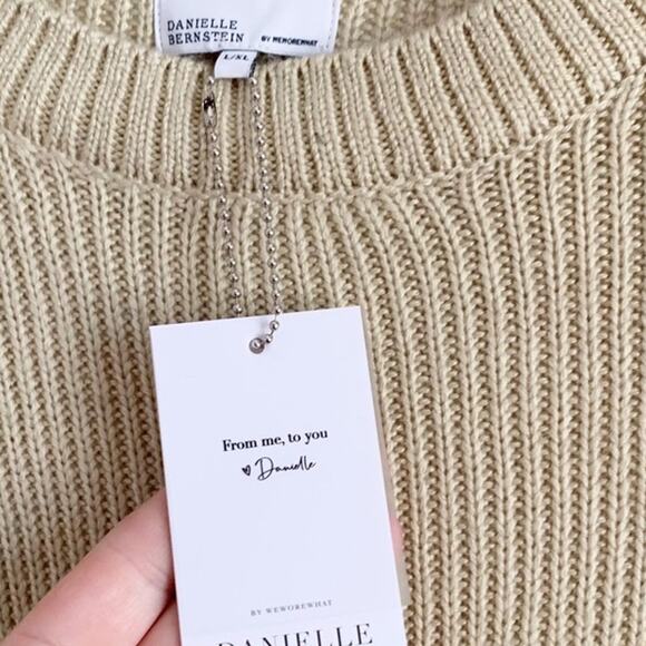 WeWoreWhat Oversize Crew neck Sweater L/XL NWT - Picture 5 of 7